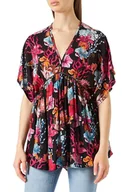 Bluzki damskie - Bluzka damska Desigual Angelina tunika w kwiaty-M - miniaturka - grafika 1