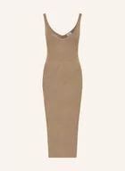Sukienki - Calvin Klein Sukienka Z Dzianiny beige - miniaturka - grafika 1