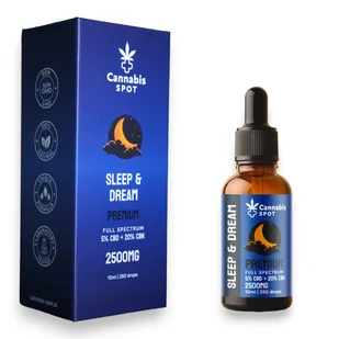 Olejek Sleep&Dream Premium - 5% CBD + 20% CBN - Suplementy naturalne - miniaturka - grafika 1