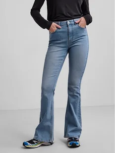 Pieces Jeansy Peggy 17123711 Niebieski Slim Fit - Spodnie damskie - miniaturka - grafika 1