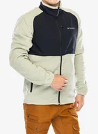 Bluzy sportowe męskie - Bluza polarowa Columbia Sage Peak Full Zip Fleece - safari/black - miniaturka - grafika 1