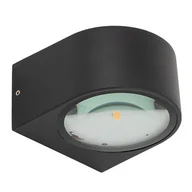 Lampy ogrodowe - Kinkiet ścienny na elewacje NEL 11370 LED 5W 3000K IP54 czarny - miniaturka - grafika 1