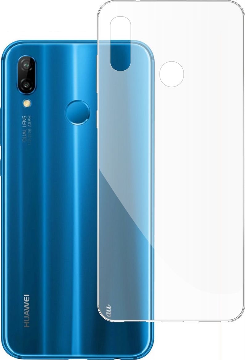 etumi Etui Do Huawei P20 Lite Gumowe Slim Clear View Pokrowiec Ochronny / Futerał Obudowa / Ochrona Clear Cover Bezbarwne Slim Case0038