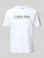 Koszulki męskie - T-shirt z nadrukiem z logo - miniaturka - grafika 1