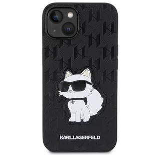 Karl Lagerfeld KLHCP14MSAKHPCK iPhone 14 Plus 6.7" czarny/black Saffiano Monogram Choupette - Etui i futerały do telefonów - miniaturka - grafika 3