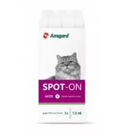 Artykuły przeciw pasożytom - Amigard Spot-on Katze 3x1,5 ml - miniaturka - grafika 1