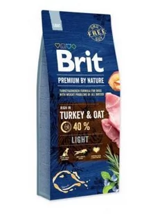 Brit Premium By Nature Light Turkey & Oat 15 kg - Sucha karma dla psów - miniaturka - grafika 1