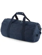Torby podróżne - BagBase BG655 Torba podróżna Vintage Canvas Barrel Bag - 28 x 49 x 28 cm - Kolor: Vintage Oxford Navy - Rozmiar: 28 x 49 x 28 cm - miniaturka - grafika 1