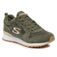 Buty trekkingowe damskie - Buty na co dzień damskie SKECHERS RETROS OG 85 GOLDN GURL zamsz - miniaturka - grafika 1