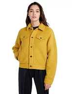 Kurtki damskie - Desigual Damska kurtka Chaq_vilafranca, żółty, XL - miniaturka - grafika 1