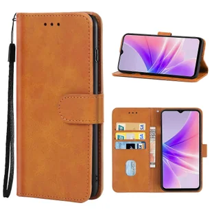Do skórzanego etui na telefon OPPO A77 5G Brown - Etui i futerały do telefonów - miniaturka - grafika 1