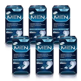 SCA Tena SCA HYGIENE PRODUCTS AB Men Light wkładki anatomiczne 6 x 24 sztuk - Wkładki higieniczne - miniaturka - grafika 1