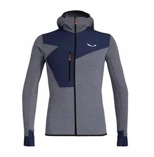 Bluza puez 2 dry ls hood full zip tee-navy blazer-0910-50 l SALEWA - Bluzy męskie - miniaturka - grafika 1