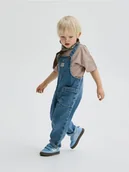 Spodenki dla niemowląt - Reserved - Jeansowe ogrodniczki - niebieski - miniaturka - grafika 1