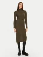 Sukienki - Brave Soul Sukienka dzianinowa LKD-230MURPHYB Khaki Regular Fit - miniaturka - grafika 1