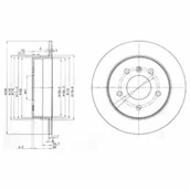 Tarcze hamulcowe - Tarcza hamulcowa DELPHI BG3710 - miniaturka - grafika 1