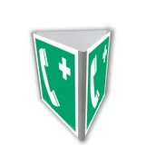 Systemy ekspozycyjne i znaki informacyjne - AE804 TELEFON ALARMOWY (3D DOŚCIENNY), PN - PŁYTA PCV 1MM; (250X250MM) - miniaturka - grafika 1