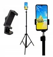 Selfie stick - Zestaw Do Nagrywania Video Selfie Statyw 230cm Obrotowy Uchwyt Do Telefonu - miniaturka - grafika 1