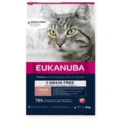 Sucha karma dla kotów - Karma dla kota EUKANUBA Grain Free Senior Łosoś 10 kg - miniaturka - grafika 1