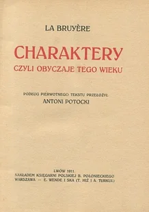 Charaktery obyczaje tego wieku 1911 r. - Historia świata - miniaturka - grafika 1