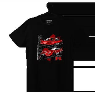 Czarny T-shirt Nissan Skyline R35 Silhouette-XS - Odzież do sportów motorowych - miniaturka - grafika 1