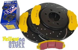 Przednie klocki YellowStuff + NAWIERCANE NACINANE tarcze hamulcowe EBC seria GD Ford F-150 2010- - Tarcze hamulcowe - miniaturka - grafika 11