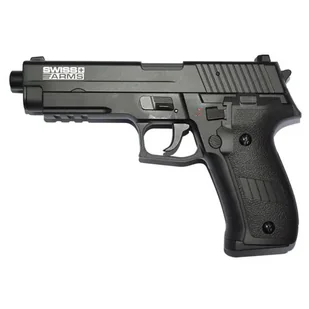 Pistolet 6mm Swiss Arms Navy Pistol AEP Mosfet RTP Lipo Metal Slide - Amunicja i osprzęt ASG - miniaturka - grafika 1