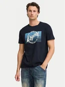 Koszulki męskie - Blend T-Shirt 20717959 Czarny Regular Fit - miniaturka - grafika 1