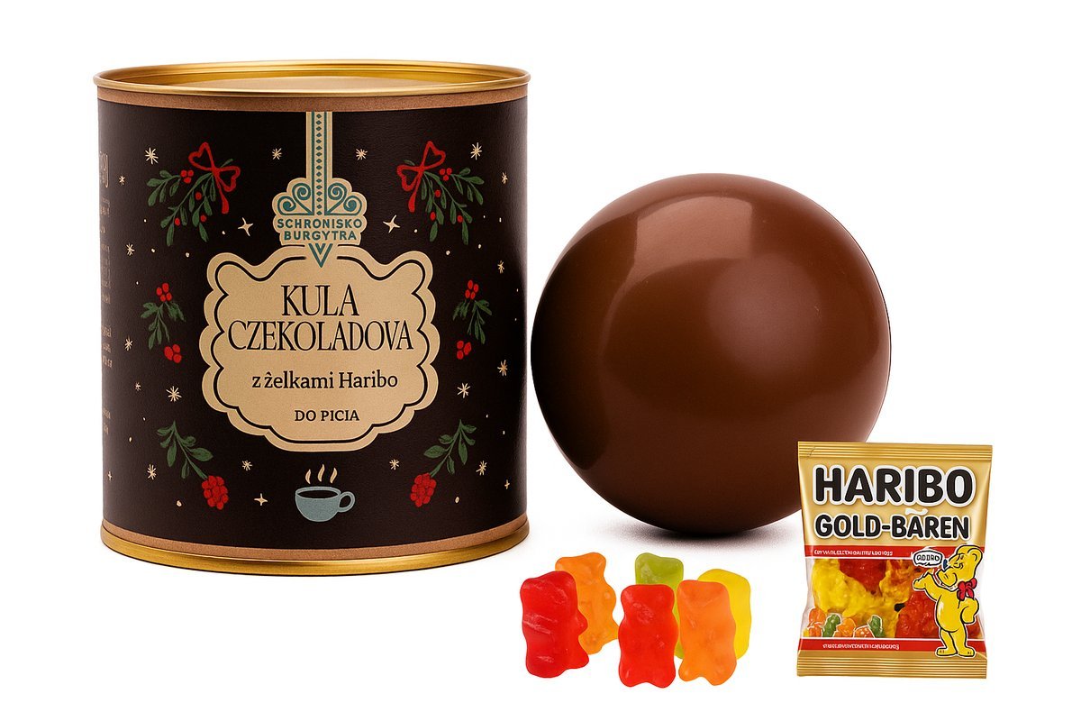 Kula czekoladowa z żelkami Haribo 60g- Schronisko Bukowina