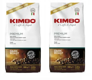 2x Kawa ziarnista KIMBO Premium Coffee Beans Dark Roast 1 kg - Kawa - miniaturka - grafika 1