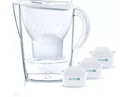 Dzbanki filtrujące - Dzbanek filtrujący BRITA Marella XL Biały + 3 wkłady Pure Performance Pro - miniaturka - grafika 1