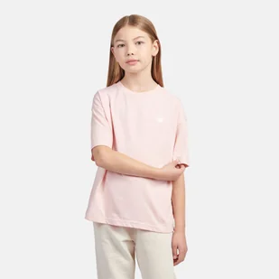 Koszulka dziecięca New Balance LAKG0001PIE różowa - Koszulki i topy damskie - miniaturka - grafika 1