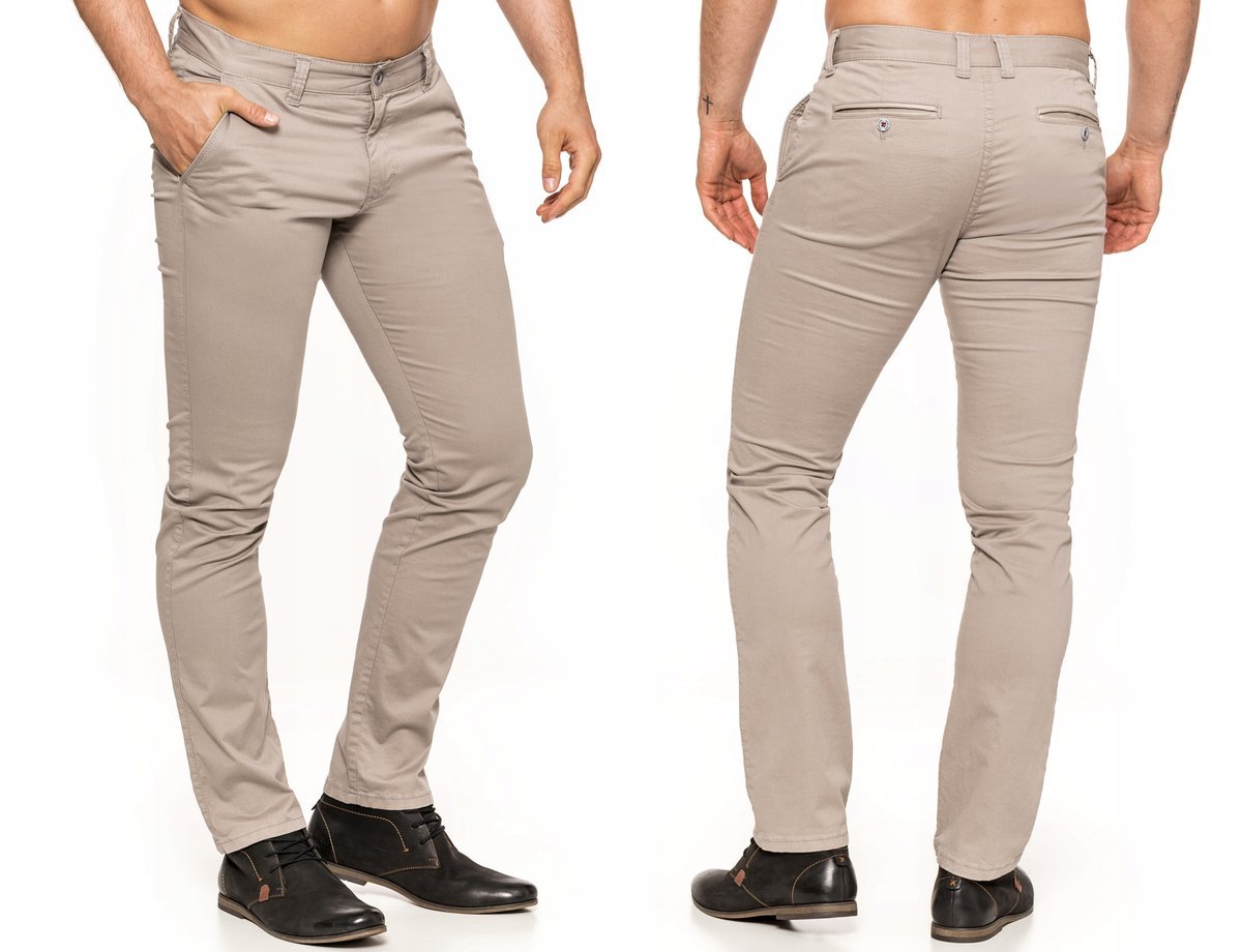 SPODNIE MĘSKIE CHINOS VANKEL JEANS 073 - 94cm/L32