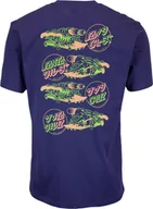 Koszulki męskie - t-shirt męski SANTA CRUZ SLASHER FLIP TEE Navy Blue - miniaturka - grafika 1
