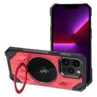 Etui i futerały do telefonów - Futerał Armor Mag Cover kompatybilny z MagSafe do IPHONE 13 PRO MAX czerwony - miniaturka - grafika 1