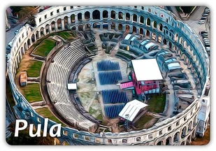 CHORWACJA - Pula - Amfiteatr - Magnes na lodówkę - Magnesy - miniaturka - grafika 1