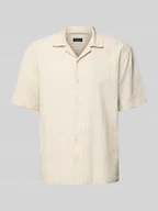 Koszule męskie - Koszula casualowa z kołnierzem z połami - miniaturka - grafika 1