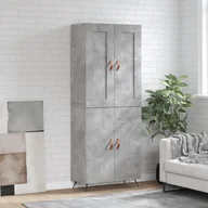 Witryny - vidaXL Witrynka, szarość betonu 69,5x34x180 cm materiał drewnopochodny - miniaturka - grafika 1