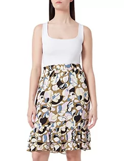 Spódnice - TOM TAILOR Damski Mini spódnica z nadrukiem na całej powierzchni 1030361, 29151 - Olive Colorful Floral Design, 34 - grafika 1