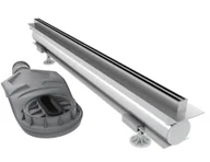 Odpływy liniowe - Odpływ Liniowy Senti Raggio z listwą maskującą 120X1,2X9,5-13,4 KMBV120 - miniaturka - grafika 1