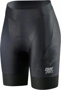 Spodenki rowerowe damskie Souke Sports czarne z wkładką rozmiar XL krótkie - Spodenki rowerowe - miniaturka - grafika 1