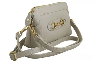 Mała torebka wizytowa skórzana - Beżowa jasna - Torebki damskie - miniaturka - grafika 3