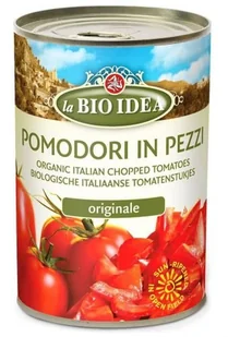 la BIO IDEA (makarony, strączkowe, inne) POMIDORY KROJONE BEZ SKÓRY (PUSZKA) BIO - Makaron - miniaturka - grafika 2