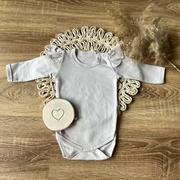 Moda i Uroda OUTLET - Mamatti Body niemowlęce długi rękaw zapięcie ramię - miniaturka - grafika 1