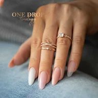 Żele do paznokci - Żel budujący z tiksotropią MollyLac One Drop Tixology Silky White 15 g - miniaturka - grafika 1