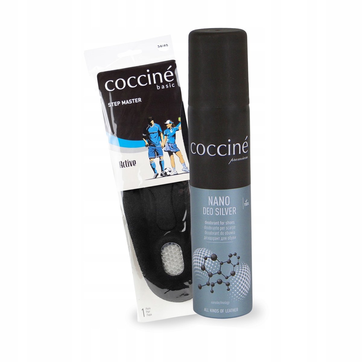 Wkładki Step Master do Wycinania i Dezodorant do Butów Coccine Zestaw 2w1