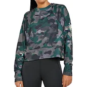 Bluzy damskie - Nike Rebel Dy All In Fc Crew Camo bluza damska, Club złoty/czarny, S - miniaturka - grafika 1