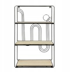 Home Styling Collection Szafka wisząca, 35 x 12 x 55 cm, 3 piętra, metalowa