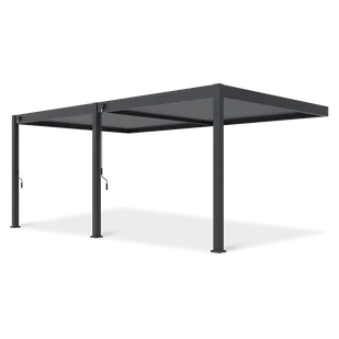 Pergola tarasowa DELUXE Wall 3,6x6 Anthracite - Gutroof - Kratki i pergole - miniaturka - grafika 1