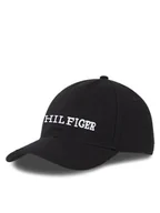 Czapki męskie - Tommy Hilfiger Czapka z daszkiem Th Monotype Soft 6 Panel Cap AM0AM12154 Czarny - miniaturka - grafika 1